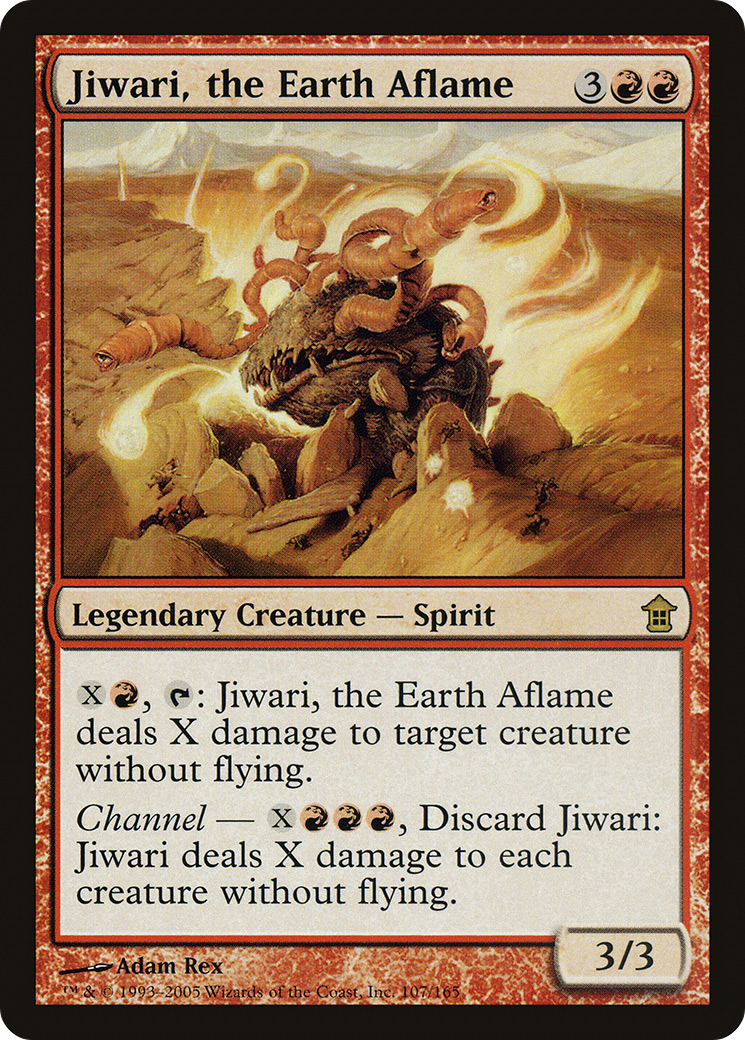 Jiwari, the Earth Aflame [Saviors of Kamigawa]-1