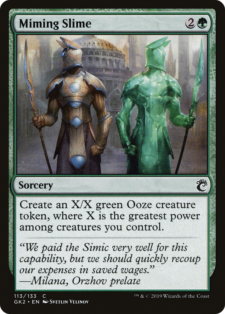 Miming Slime [Ravnica Allegiance Guild Kit]-1