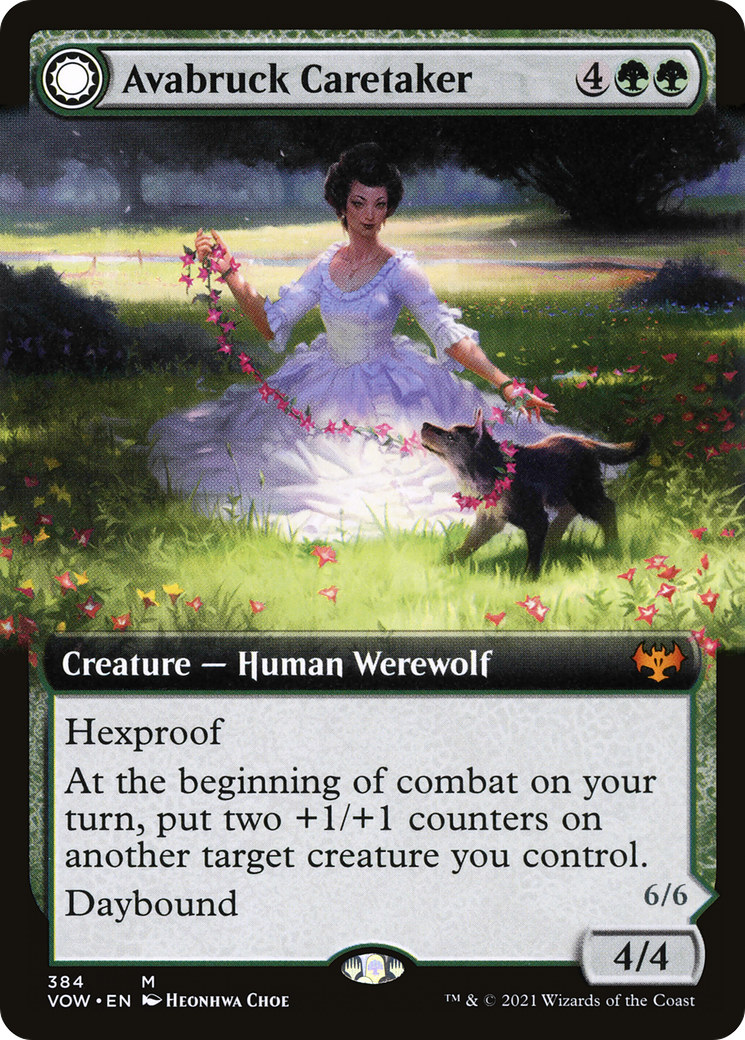 Avabruck Caretaker // Hollowhenge Huntmaster (Extended Art) [Innistrad: Crimson Vow]-3