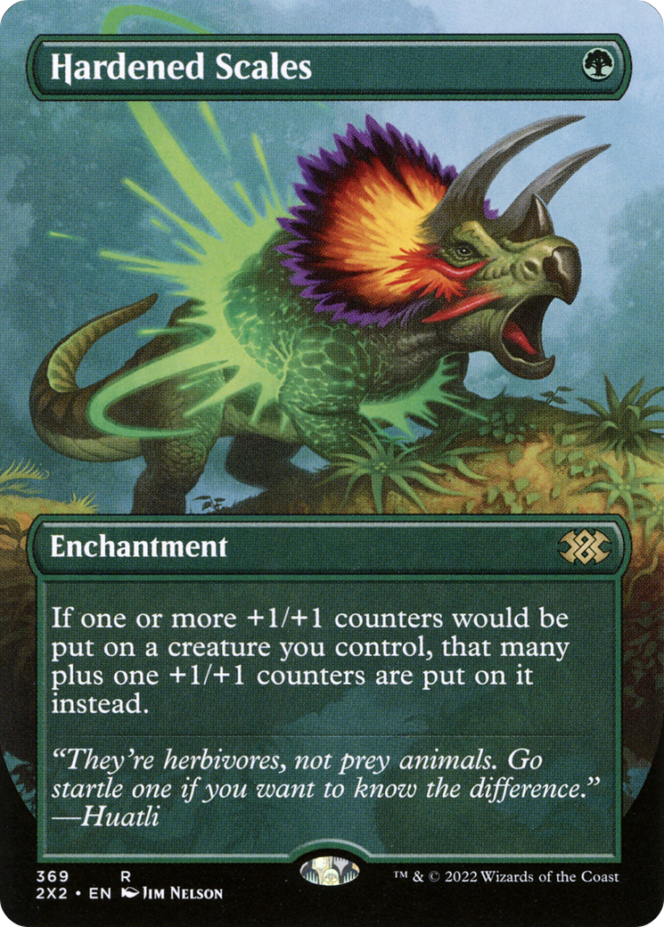 Hardened Scales (Borderless Alternate Art) [Double Masters 2022]-1