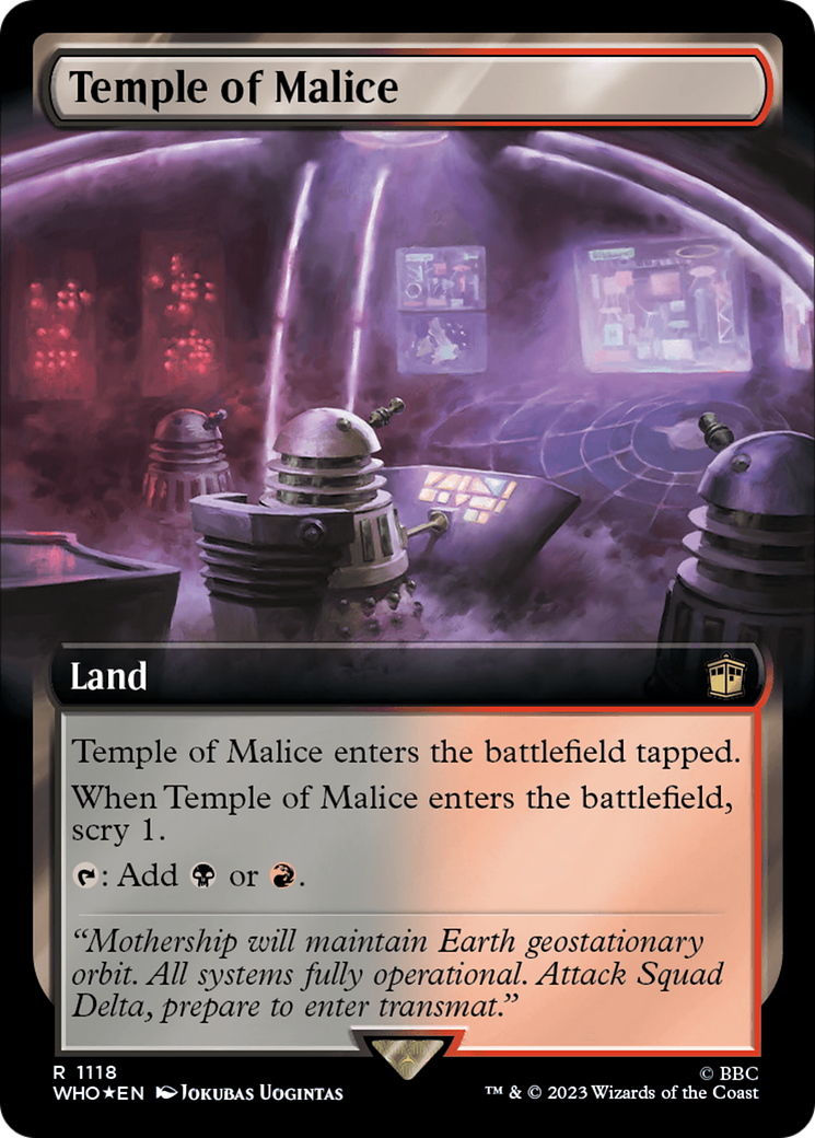Temple of Malice (Extended Art) (Surge Foil) [Doctor Who]-1