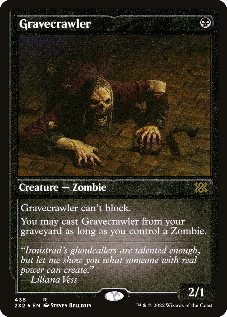 Gravecrawler (Foil Etched) [Double Masters 2022]-1