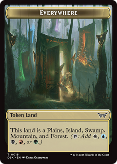 Everywhere Token [Duskmourn: House of Horror Tokens]-1