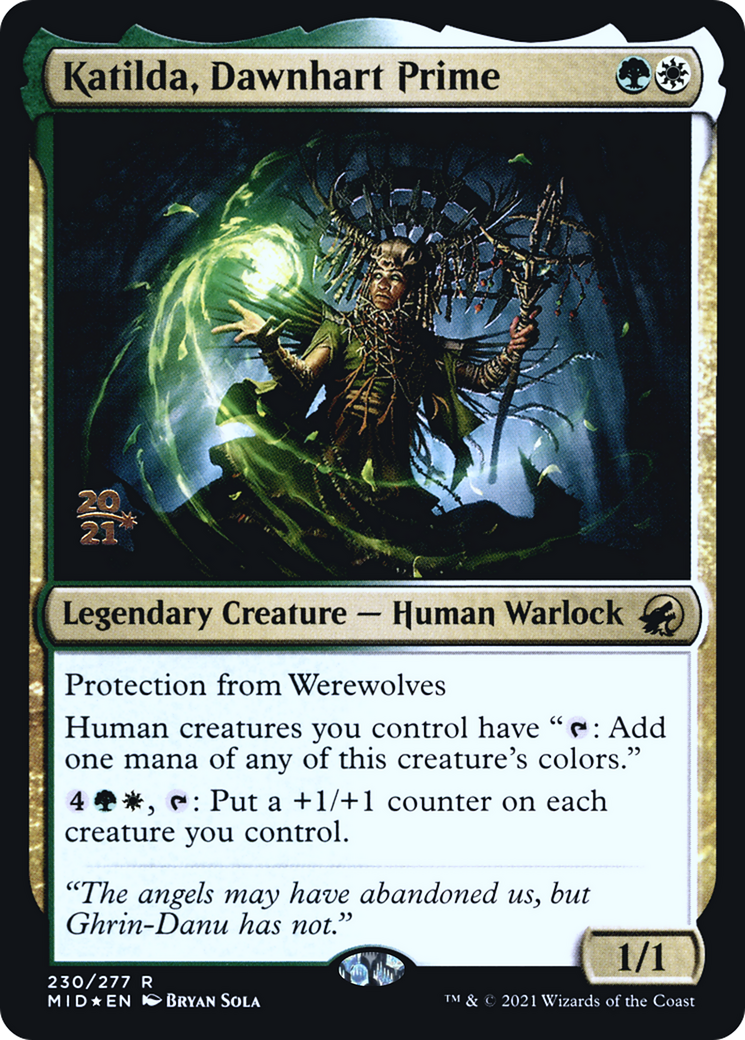 Katilda, Dawnhart Prime [Innistrad: Midnight Hunt Prerelease Promos]-1