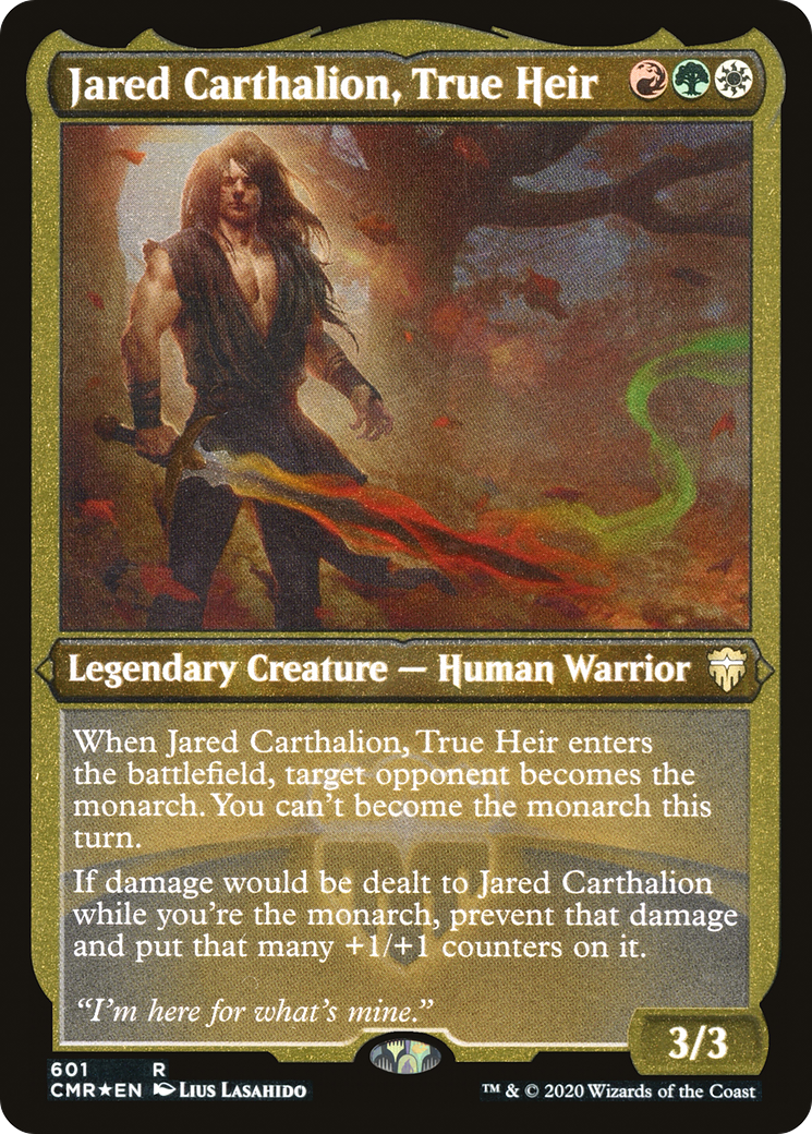 Jared Carthalion, True Heir (Etched) [Commander Legends]-1