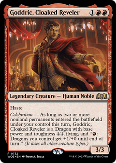 Goddric, Cloaked Reveler (Promo Pack) [Wilds of Eldraine Promos]-1