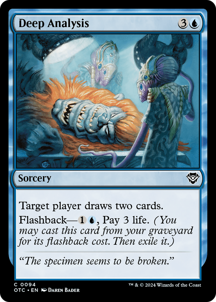 Deep Analysis [Outlaws of Thunder Junction Commander]-1