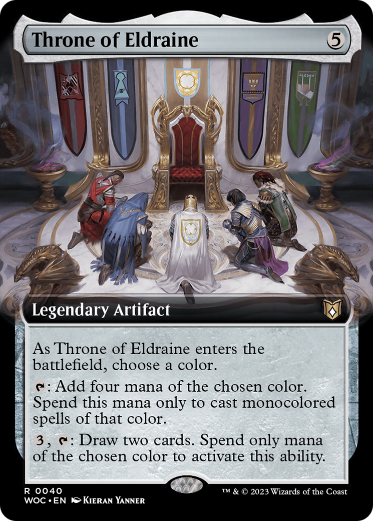 Throne of Eldraine (Extended Art) [Wilds of Eldraine Commander]-1