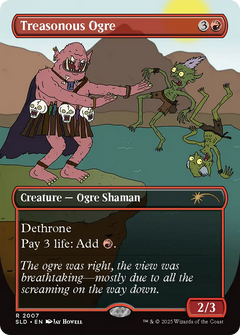 Treasonous Ogre (SLD-2007) - Secret Lair Drop (Borderless) Foil-1