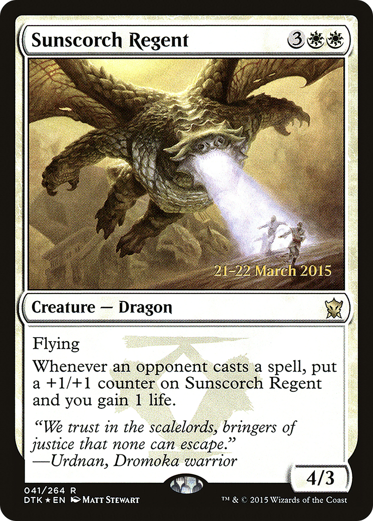 Sunscorch Regent [Dragons of Tarkir Prerelease Promos]-1