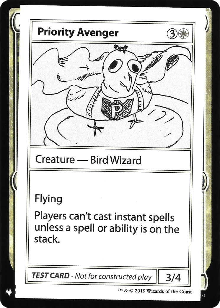 Priority Avenger [Mystery Booster Playtest Cards]-1