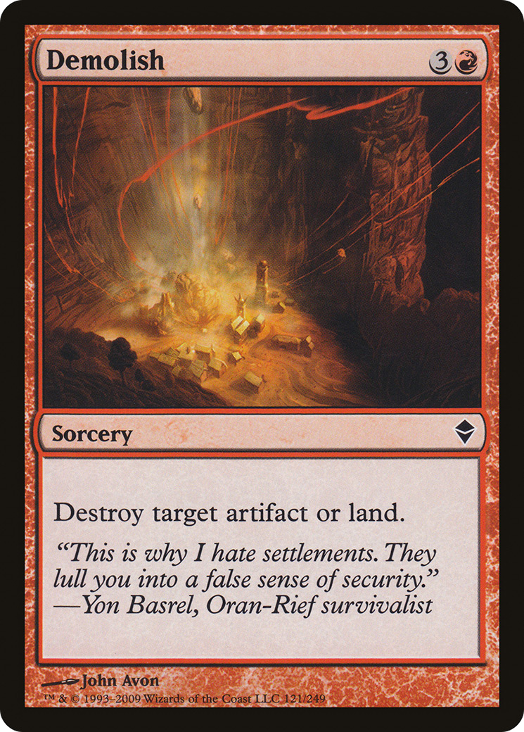 Demolish [Zendikar]-1