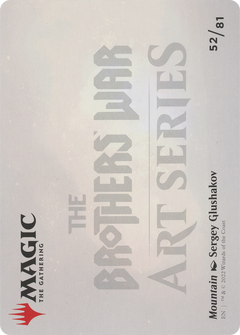 Mountain // Mountain (ABRO-052) - The Brothers' War Art Series (Borderless) Foil-2