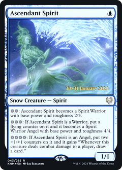 Ascendant Spirit [Kaldheim Prerelease Promos]-1