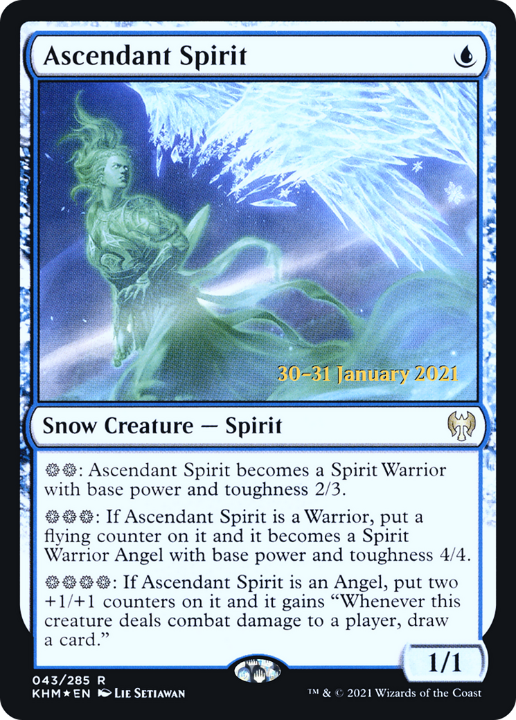 Ascendant Spirit [Kaldheim Prerelease Promos]-1