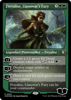 Freyalise, Llanowar's Fury (Foil Etched) [Commander Masters]-1