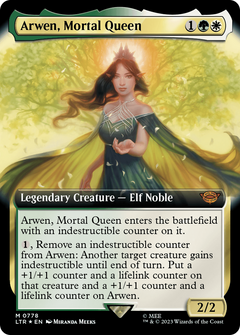 Arwen, Mortal Queen (Extended Art) (Surge Foil) [The Lord of the Rings: Tales of Middle-Earth]-1