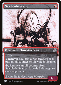 Sawblade Scamp (Showcase Ichor) [Phyrexia: All Will Be One]-1