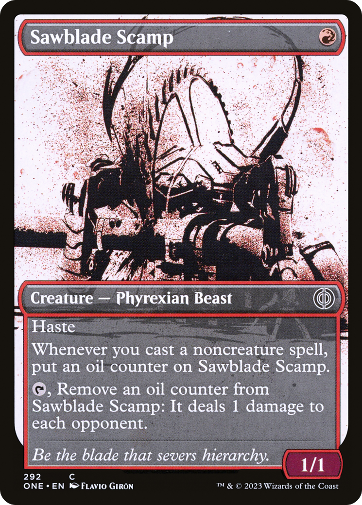 Sawblade Scamp (Showcase Ichor) [Phyrexia: All Will Be One]-1