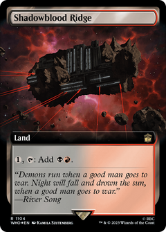 Shadowblood Ridge (Extended Art) (Surge Foil) [Doctor Who]-1