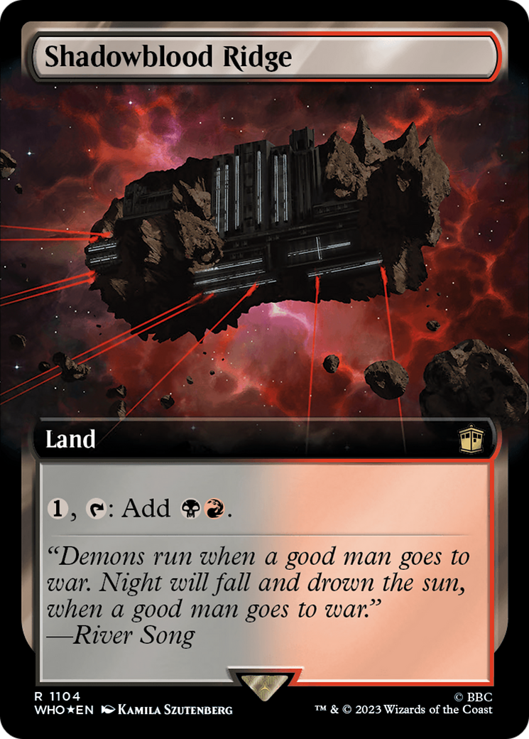 Shadowblood Ridge (Extended Art) (Surge Foil) [Doctor Who]-1