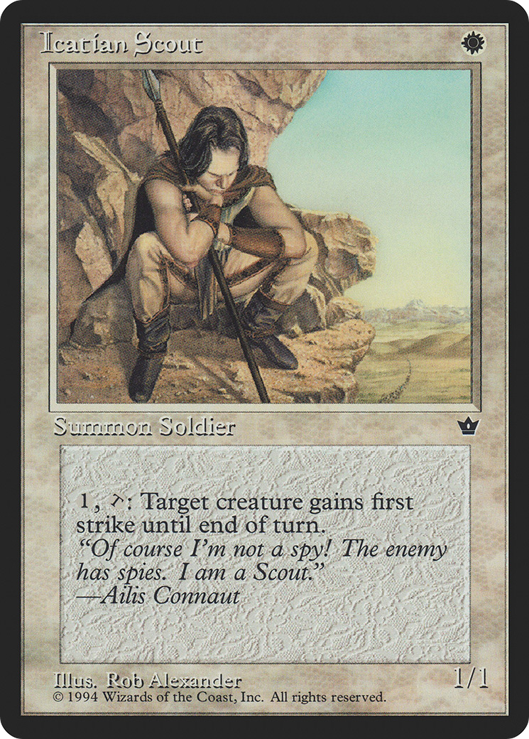 Icatian Scout (Rob Alexander) [Fallen Empires]-1