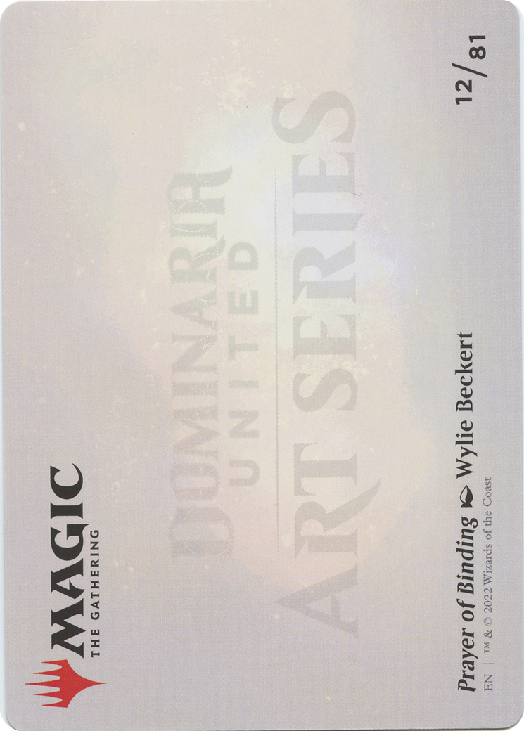 Prayer of Binding // Prayer of Binding (ADMU-012) - Dominaria United Art Series (Borderless) Foil-2