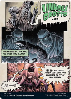 Unholy Grotto (SLD-1462) - Secret Lair Drop: (Full Art) (Borderless)-2