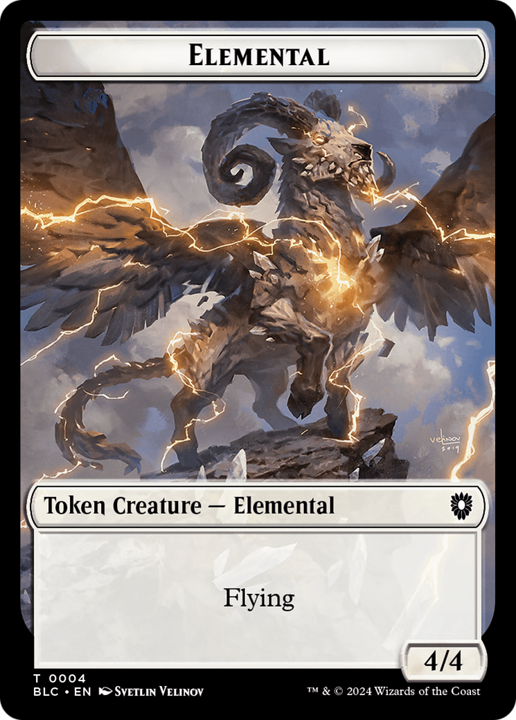 Elemental (TBLC-004) - Bloomburrow Commander Tokens-1