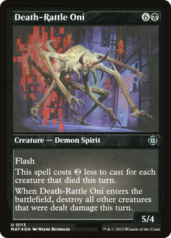 Death-Rattle Oni (MAT-113) - March of the Machine: The Aftermath Etched Foil-1