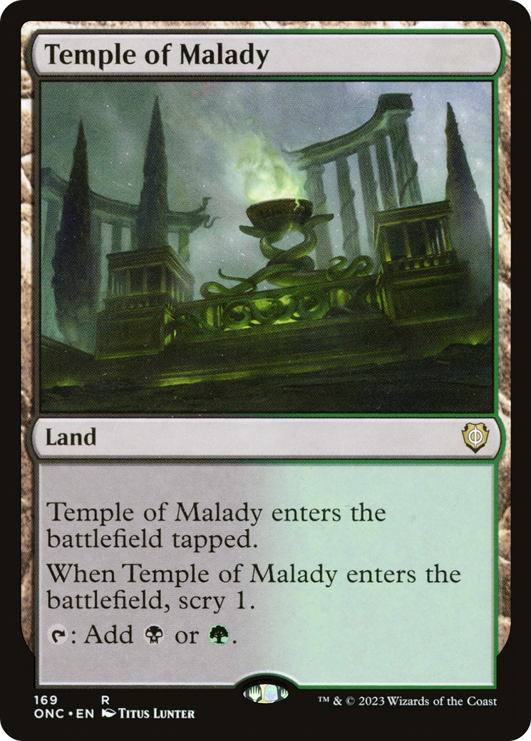 Temple of Malady [Phyrexia: All Will Be One Commander]-1