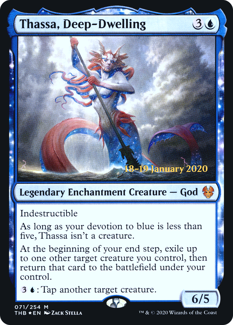 Thassa, Deep-Dwelling [Theros Beyond Death Prerelease Promos]-1