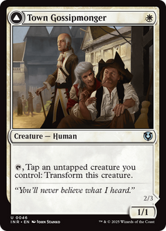 Town Gossipmonger // Incited Rabble [Innistrad Remastered]-1
