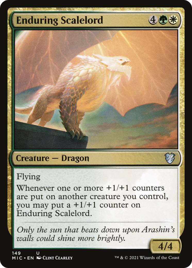 Enduring Scalelord [Innistrad: Midnight Hunt Commander]-1
