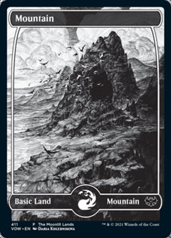 Mountain (The Moonlit Lands) (Foil Etched) [Innistrad: Crimson Vow Promos]-1