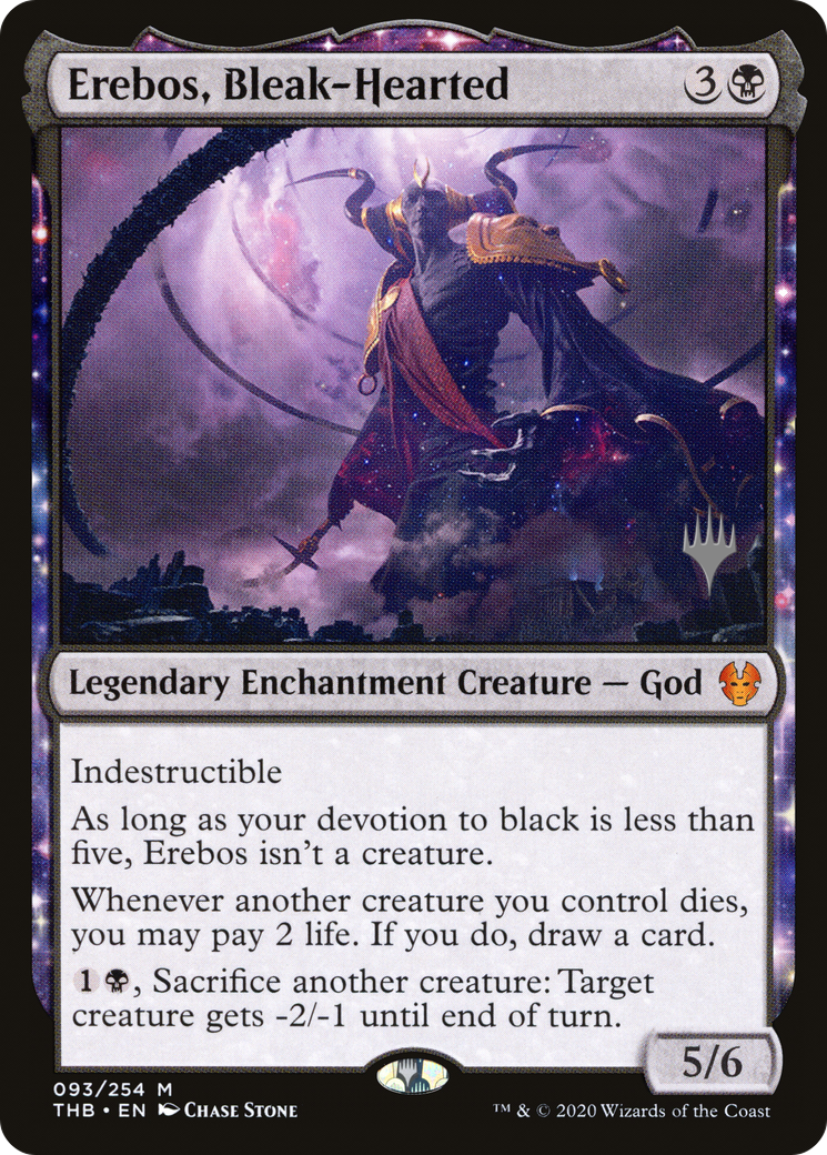Erebos, Bleak-Hearted (Promo Pack) [Theros Beyond Death Promos]-1