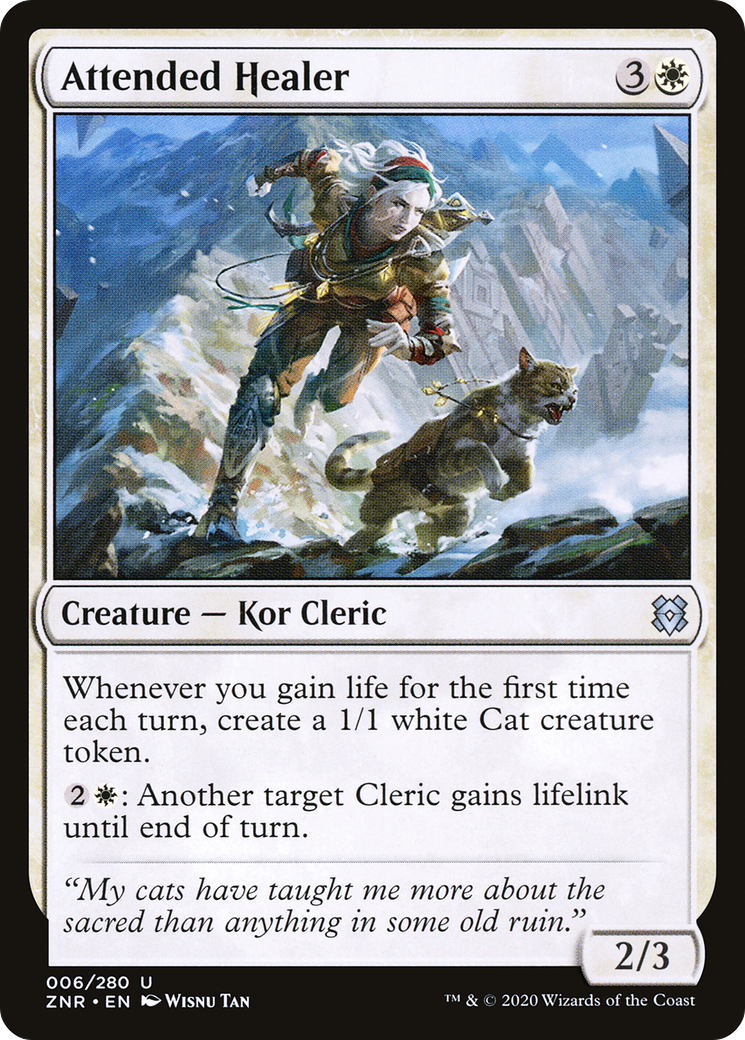Attended Healer [Zendikar Rising]-1