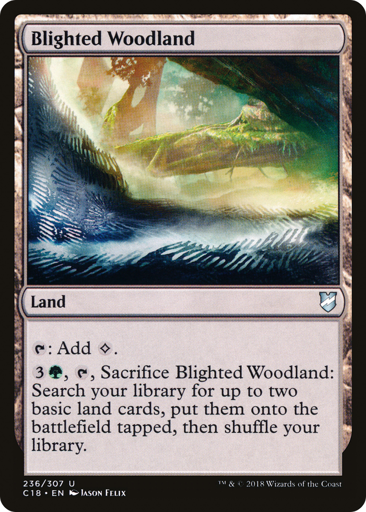 Blighted Woodland [Commander 2018]-1