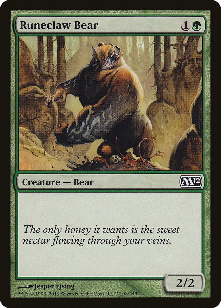 Runeclaw Bear [Magic 2012]-1