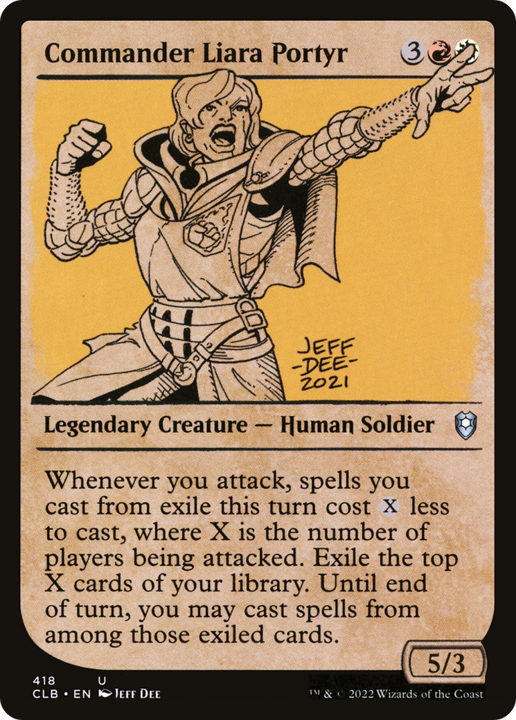 Commander Liara Portyr (Showcase) [Commander Legends: Battle for Baldur's Gate]