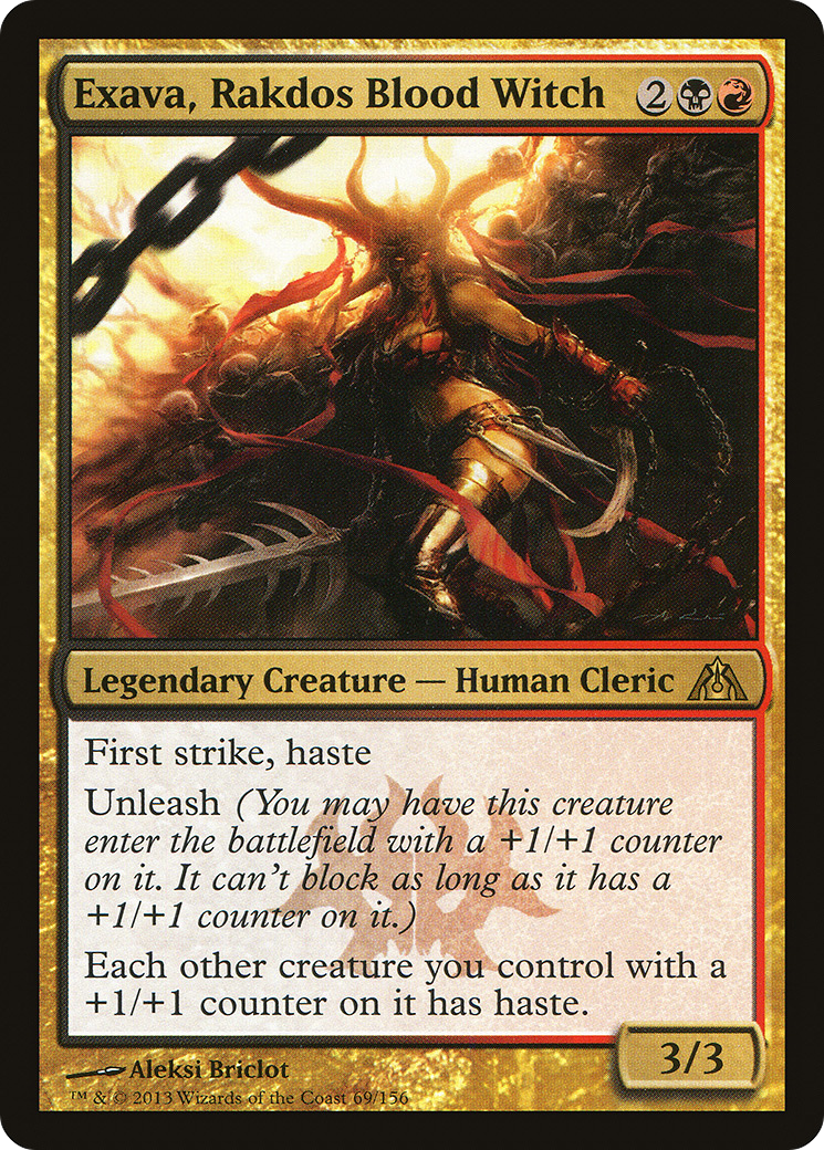 Exava, Rakdos Blood Witch [Dragon's Maze]-1