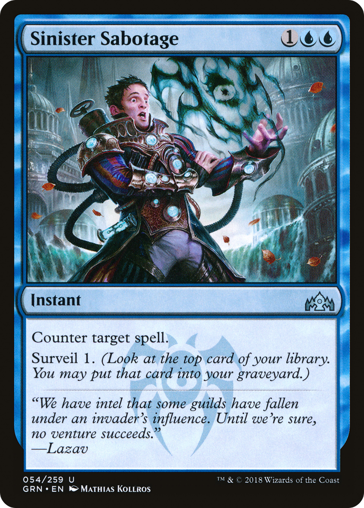 Sinister Sabotage [Guilds of Ravnica]-1