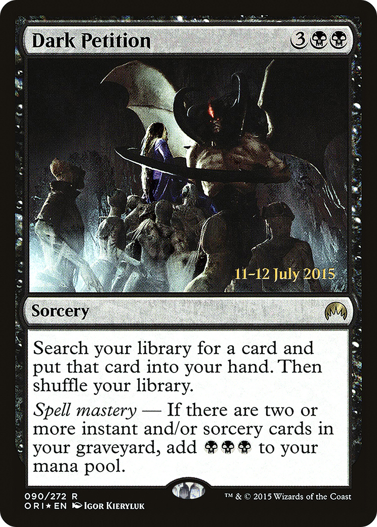 Dark Petition [Magic Origins Prerelease Promos]-1
