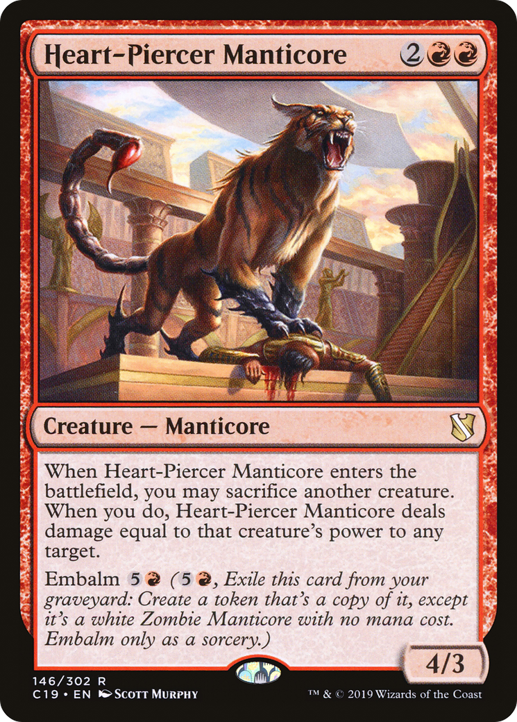 Heart-Piercer Manticore [Commander 2019]-1