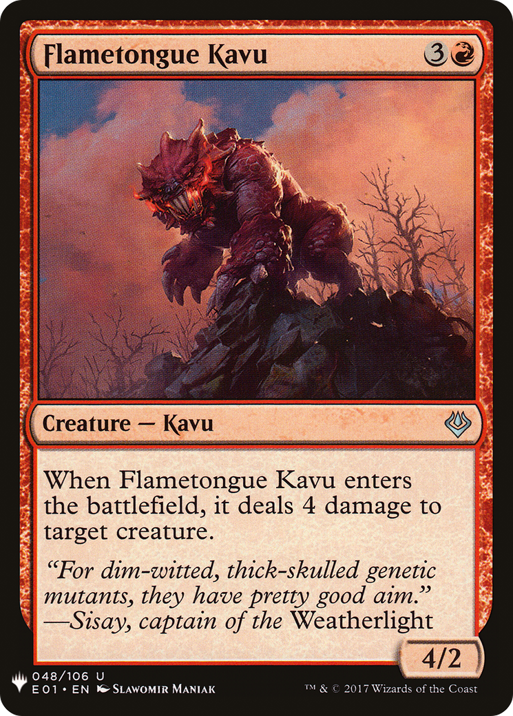 Flametongue Kavu [Mystery Booster]-1