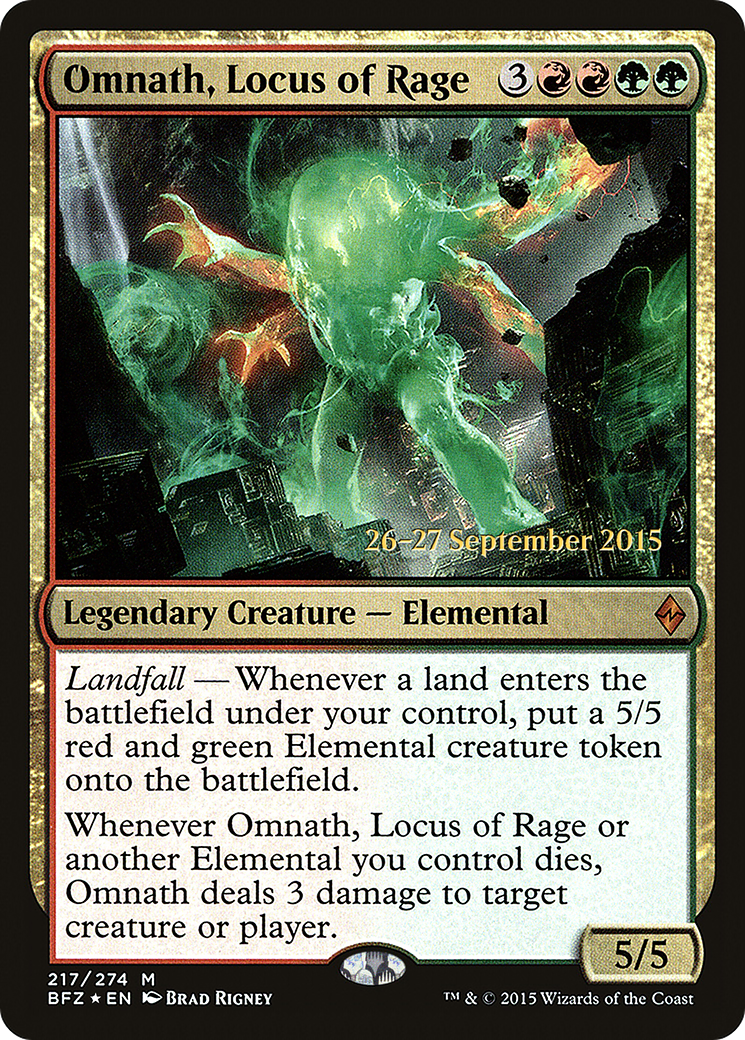 Omnath, Locus of Rage [Battle for Zendikar Prerelease Promos]-1