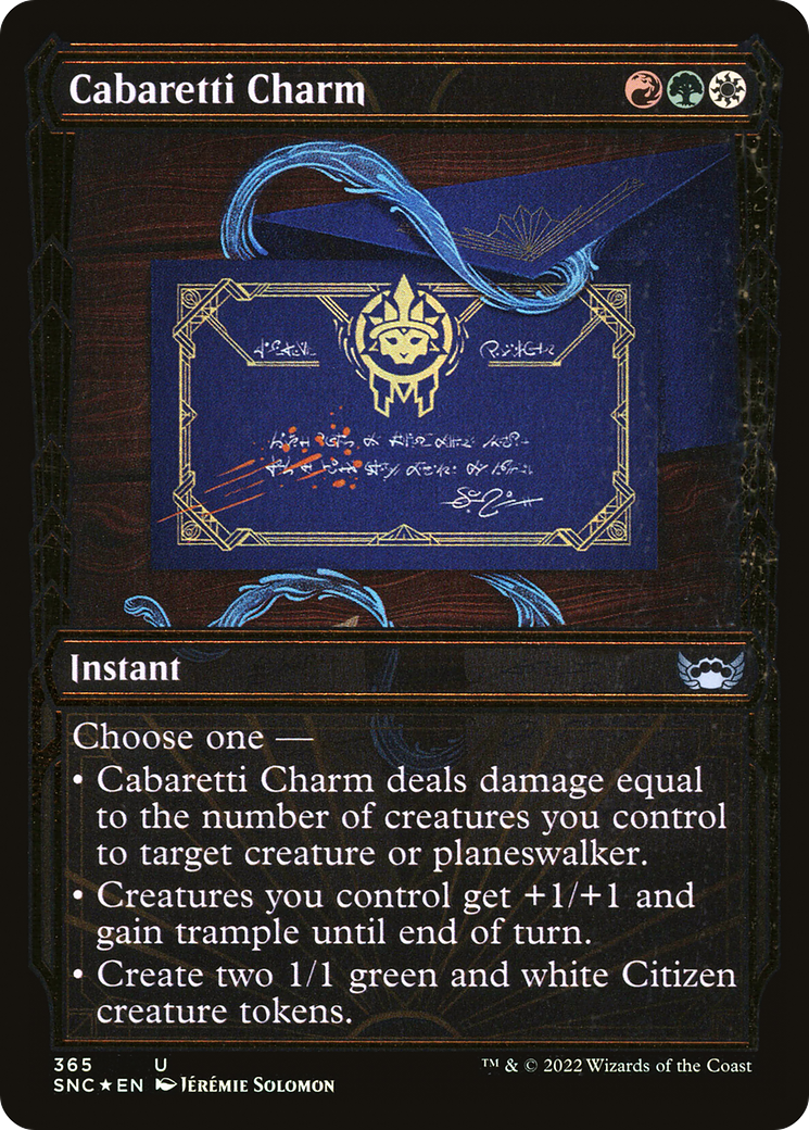 Cabaretti Charm (Showcase Golden Age Gilded Foil) [Streets of New Capenna]-1