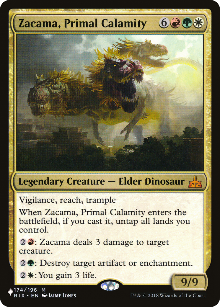 Zacama, Primal Calamity (LIST-174/196) - The List-1