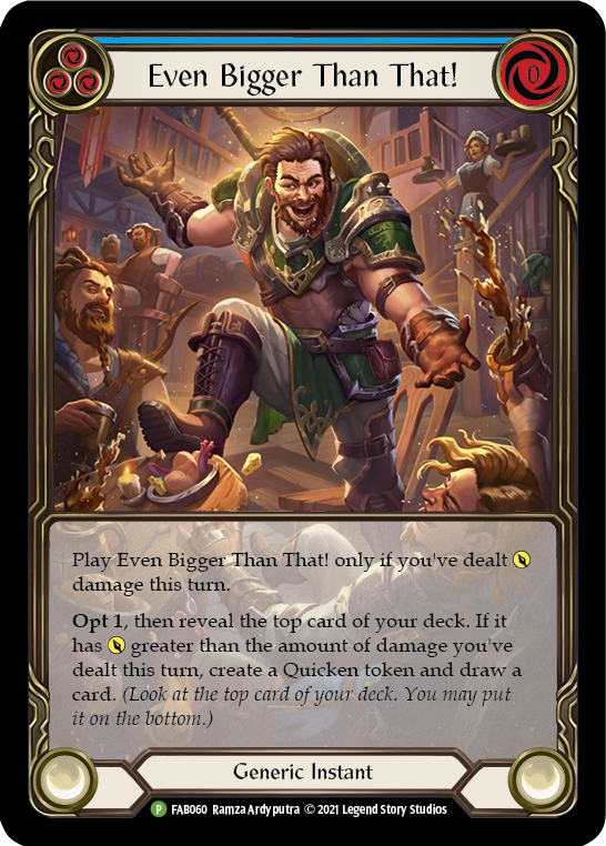 Even Bigger Than That (Blue) [FAB060] (Promo)  Rainbow Foil-1