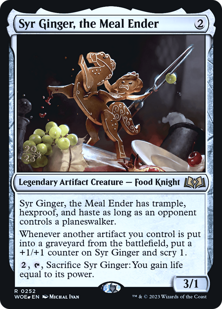 Syr Ginger, the Meal Ender [Wilds of Eldraine Prerelease Promos]-1